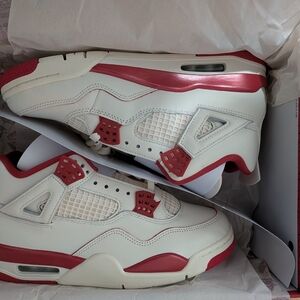 Jordan Women's 4 Retro Pale Ivory / Sierra Red - Tough Red
